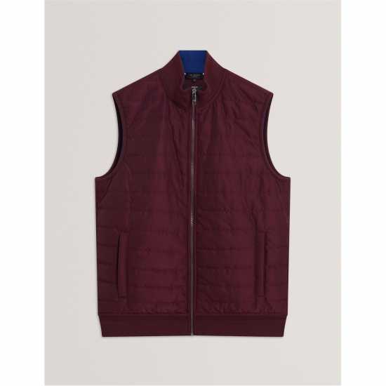Ted Baker Ted Quilted Gilet Sn61 Maroon Ted Baker Ted Quilted Gilet Sn61 Maroon