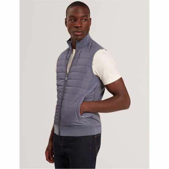 Ted Baker Ted Quilted Gilet Sn61 Mid-Blue Ted Baker Ted Quilted Gilet Sn61 Mid-Blue