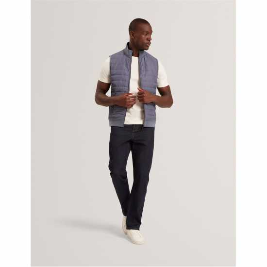 Ted Baker Ted Quilted Gilet Sn61 Mid-Blue Ted Baker Ted Quilted Gilet Sn61 Mid-Blue
