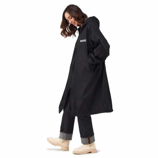 Regatta Waterproof Robe Adults Черно Мъжки якета и палта