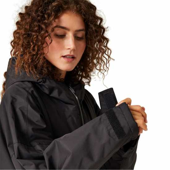 Regatta Waterproof Robe Adults Черно Мъжки якета и палта