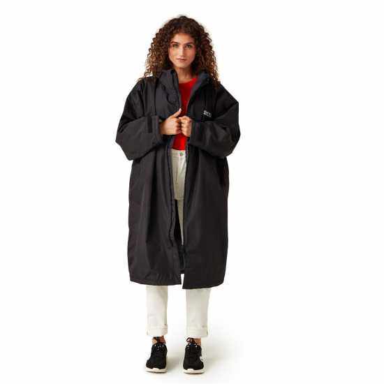 Regatta Waterproof Robe Adults Черно Мъжки якета и палта