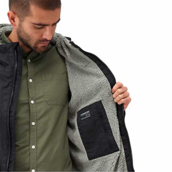 Regatta Waterproof Robe Adults Черно Мъжки якета и палта