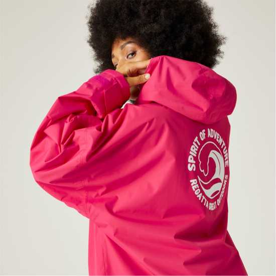 Мъжки якета и палта Regatta Waterproof Robe Adults Розова Захранване Regatta Waterproof Robe Adults Розова Захранване Мъжки якета и палта