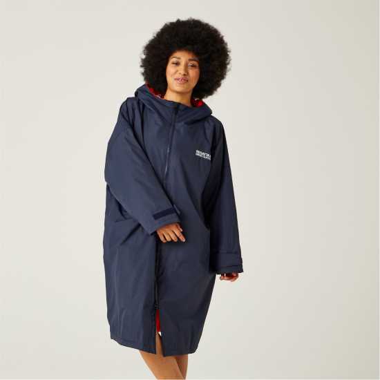 Мъжки якета и палта Regatta Waterproof Robe Adults Тъмно син/Оранжев Regatta Waterproof Robe Adults Тъмно син/Оранжев Мъжки якета и палта