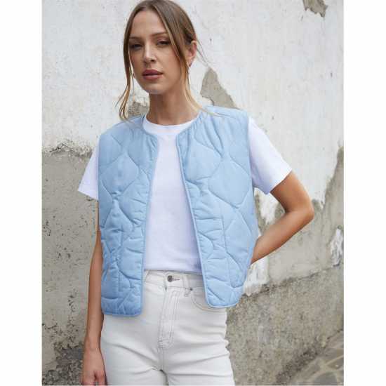 Threadbare Cabos Gilet Ld99 Blue 