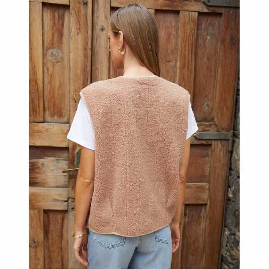 Threadbare Niya Brg Gilet Ld99 Mauve 