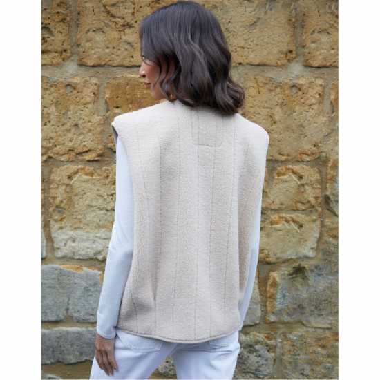 Threadbare Niya Brg Gilet Ld99 Ecru 