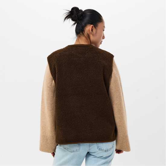 Threadbare Tb Itoje Lightweight Gilet Шоколад Threadbare Tb Itoje Lightweight Gilet Шоколад