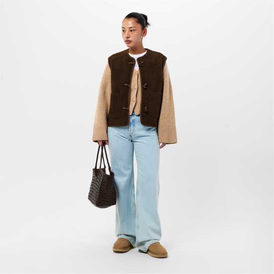 Threadbare Tb Itoje Lightweight Gilet Шоколад Threadbare Tb Itoje Lightweight Gilet Шоколад