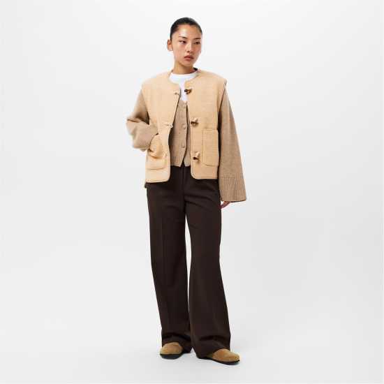 Threadbare TB Itoje Lightweight Gilet Светло бежово 