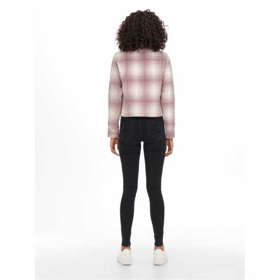 Only Lou Check Shacket Роза / Пумис Дамски якета и палта