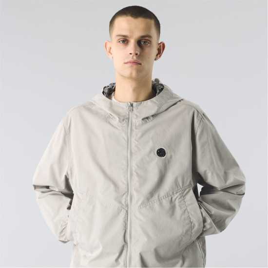 Pretty Green Men's Feltham Hooded Anorak Светло сиво 