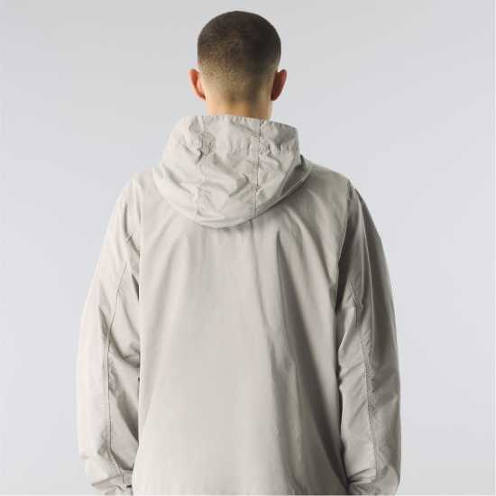 Pretty Green Men's Feltham Hooded Anorak Светло сиво 