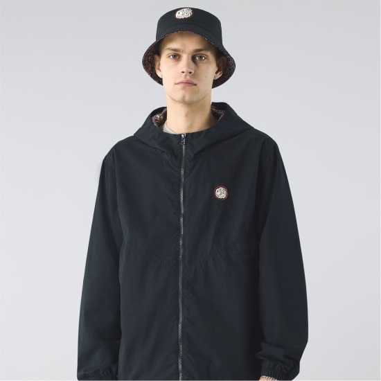 Pretty Green Men's Feltham Hooded Anorak Черно Pretty Green Men's Feltham Hooded Anorak Черно
