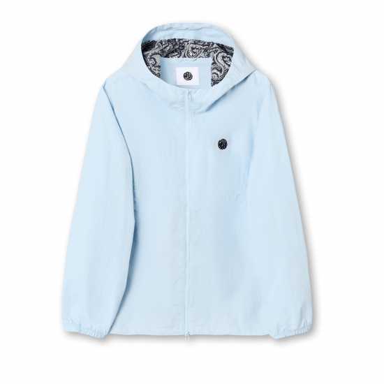 Pretty Green Men's Feltham Hooded Anorak Светло син 