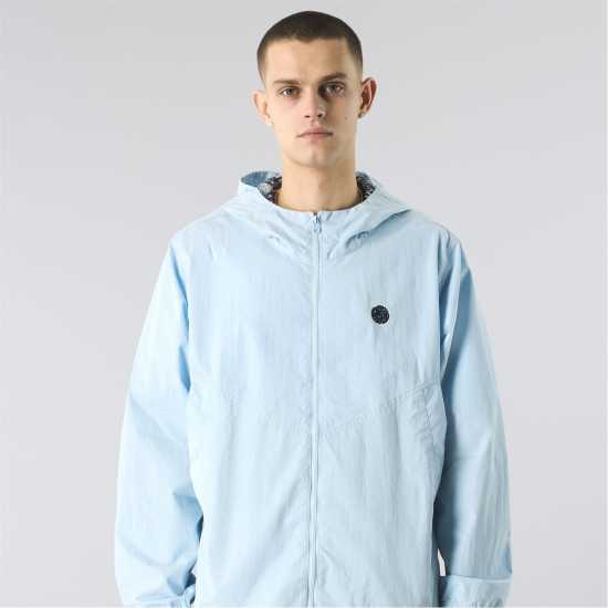 Pretty Green Men's Feltham Hooded Anorak Светло син 