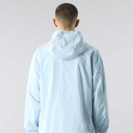 Pretty Green Men's Feltham Hooded Anorak Светло син 