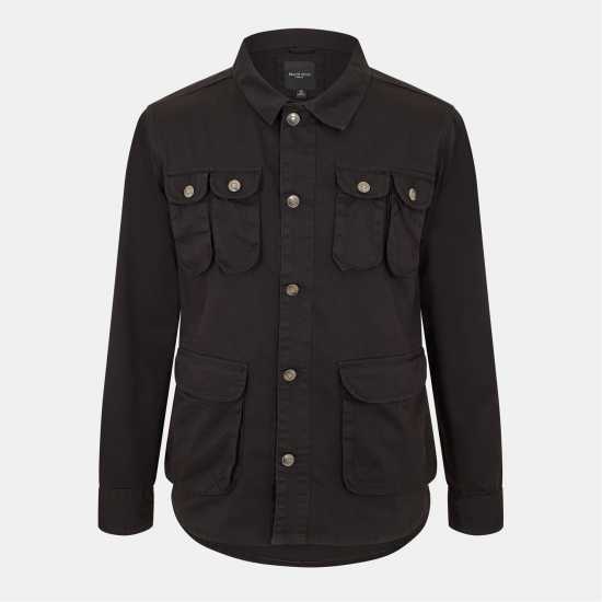 Brave Soul Яке С Джобове Multi Pocket Jacket Черно 