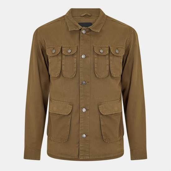 Brave Soul Яке С Джобове Multi Pocket Jacket Хаки 