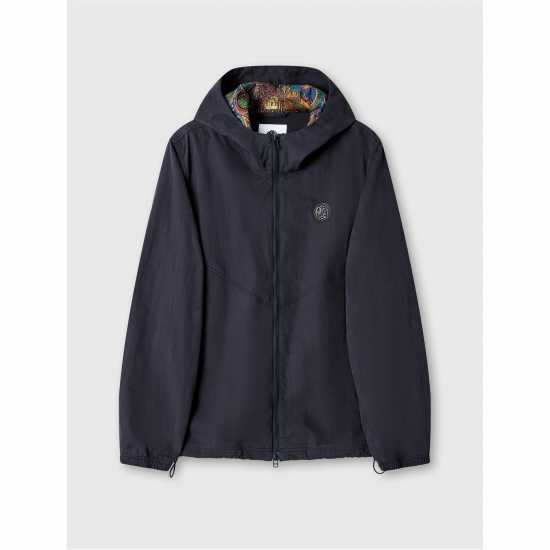 Pretty Green Men's Feltham Hooded Rain Anorak Черно Pretty Green Men's Feltham Hooded Rain Anorak Черно