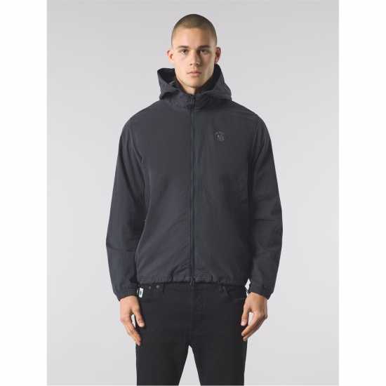 Pretty Green Men's Feltham Hooded Rain Anorak Черно Pretty Green Men's Feltham Hooded Rain Anorak Черно