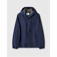 Pretty Green Men's Feltham Hooded Rain Anorak Морска синьо 
