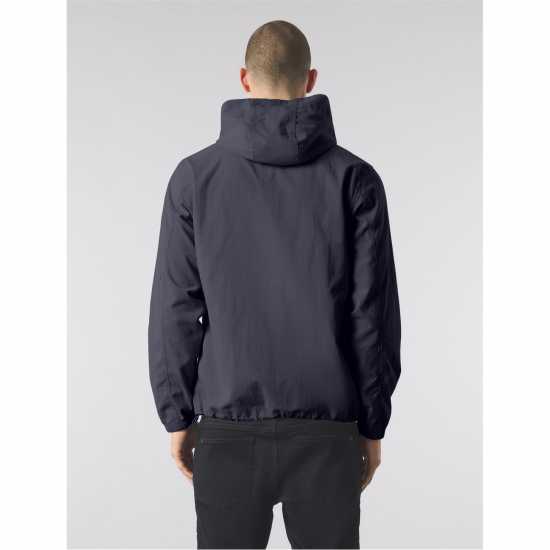 Pretty Green Men's Feltham Hooded Rain Anorak Морска синьо 