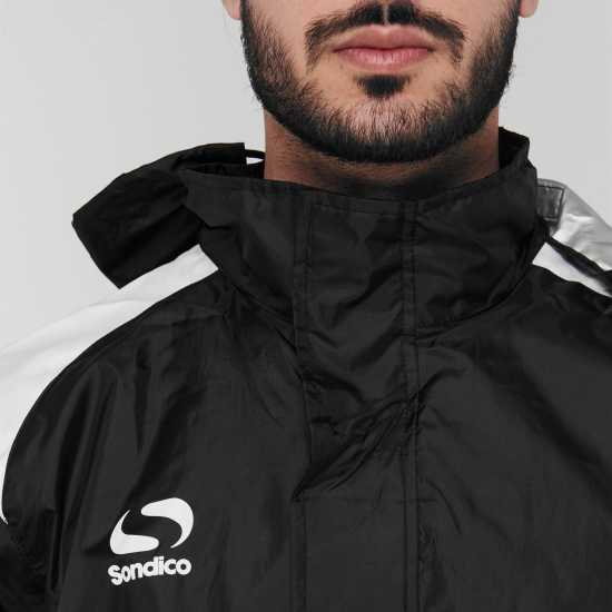 Sondico Mens Rain Jacket Water Resistant Long Sleeve Hooded Rain Anorak Sondico Mens Rain Jacket Water Resistant Long Sleeve Hooded Rain Anorak