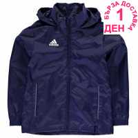 Adidas Детско Яке За Дъжд Core Rain Jacket Junior Navy Детски якета и палта