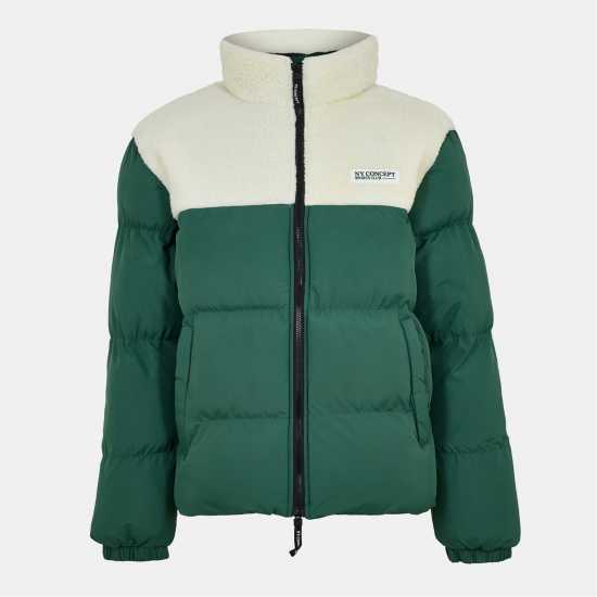 Ny Concept Unisex Adults Aspen Puffer Jacket Green 