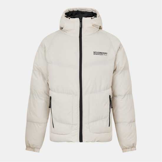 Ny Concept Nyconcept Stowe Puffer Jacket Unisex Beige 