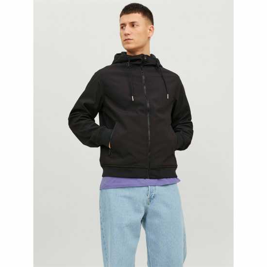 Jack And Jones Softshell Hood Sn62 Черно Jack And Jones Softshell Hood Sn62 Черно