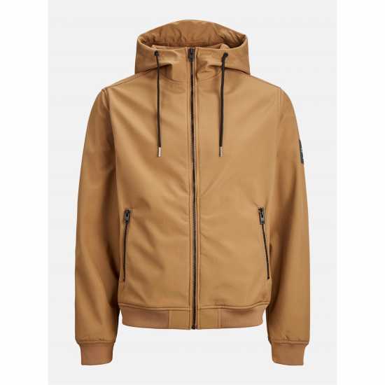 Jack and Jones Men's Zipped Hooded Softshell Jacket Водолаз 
