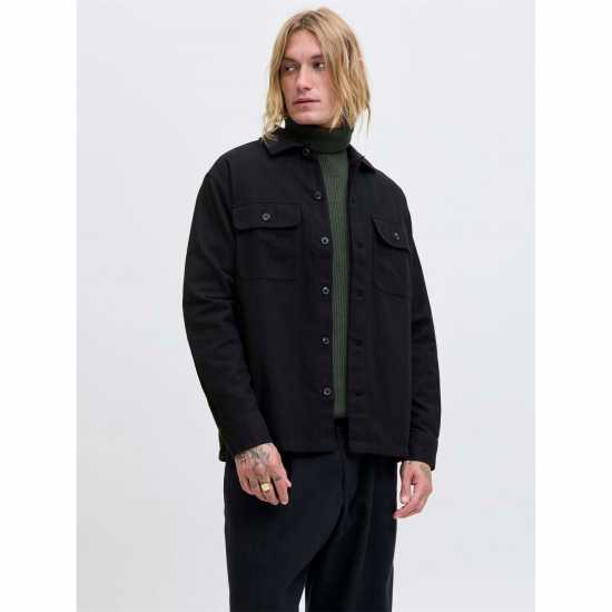 Мъжка Риза Jack And Jones Overshirt Mens Black 