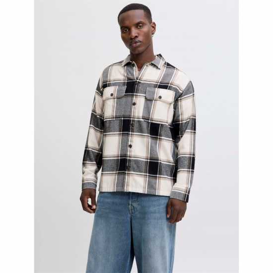 Мъжка Риза Jack And Jones Overshirt Mens Crockery Мъжка Риза Jack And Jones Overshirt Mens Crockery