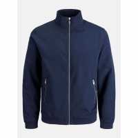 Мъжко Яке Бомбър Jack And Jones Rush Harrington Bomber Jacket Mens Нави блейзър 