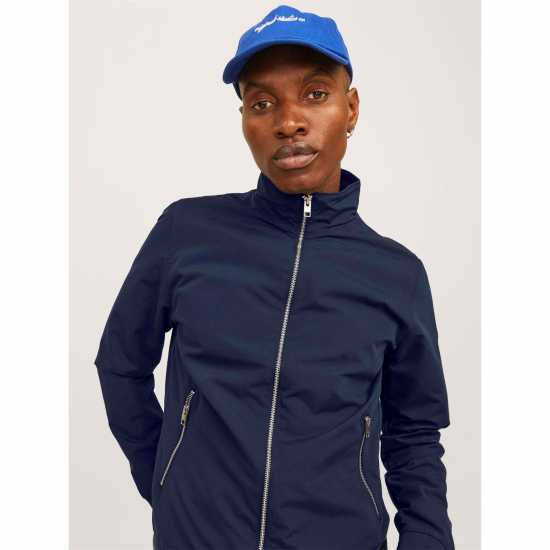 Мъжко Яке Бомбър Jack And Jones Rush Harrington Bomber Jacket Mens Нави блейзър 