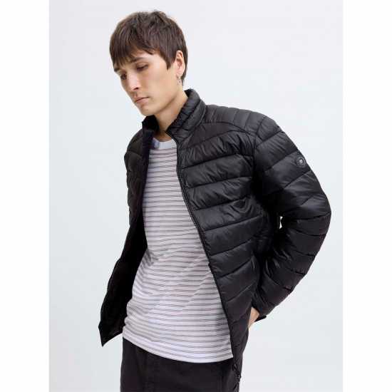 Jack And Jones Stand Collar Puffer Mens Черно 