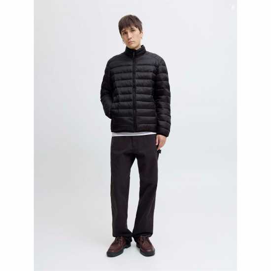 Jack And Jones Stand Collar Puffer Mens Черно 