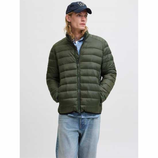 Jack And Jones Stand Collar Puffer Mens Розин 