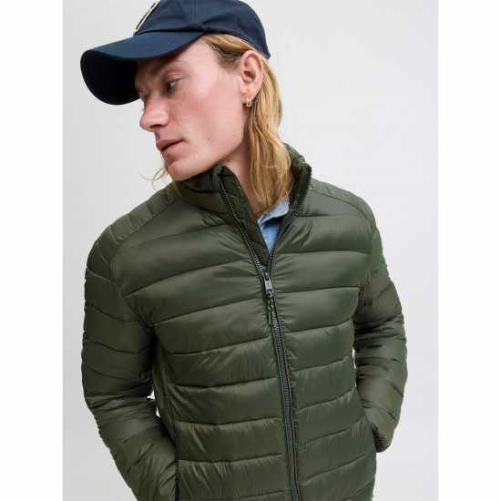 Jack And Jones Stand Collar Puffer Mens Розин 