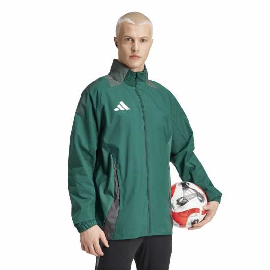 Adidas Мъжки Анорак Tiro24 C Awjkt Anorak Mens Dark Green 