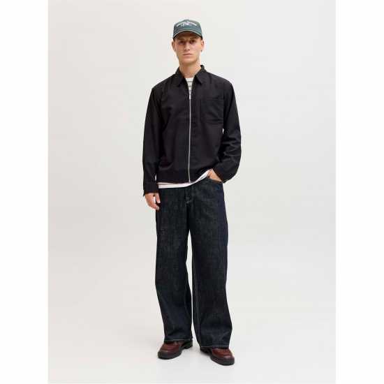 Мъжка Риза Party Zip Overshirt Mens  