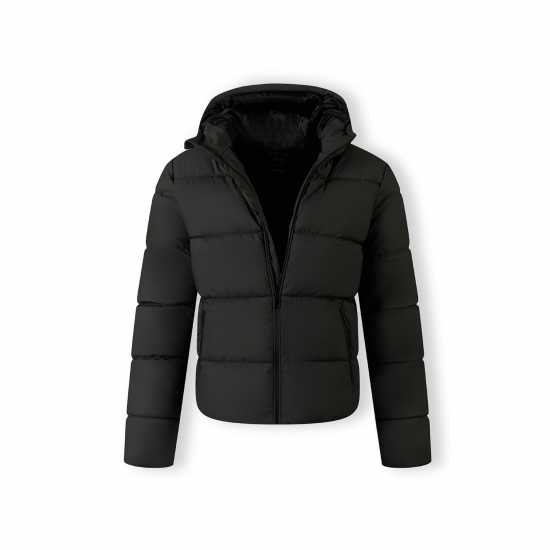 Ватирано Яке Men Padded Jacket With Hood Zip Pockets Khaki  