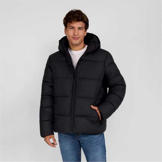 Яке От Изкуствена Кожа Men Pu Jacket Zip Pockets Black  