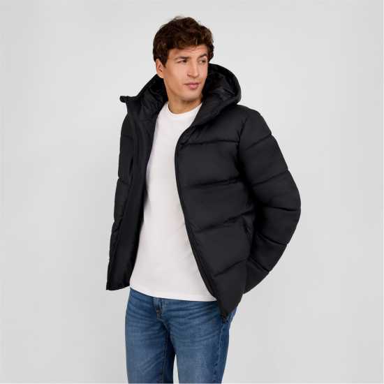 Яке От Изкуствена Кожа Men Pu Jacket Zip Pockets Black  