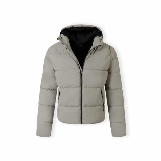 Яке От Изкуствена Кожа Men Pu Jacket With Hood And Zip Pockets Grey Яке От Изкуствена Кожа Men Pu Jacket With Hood And Zip Pockets Grey