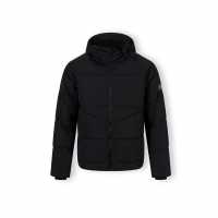 Ватирано Яке Boys Quilted Jacket With Hood And Zip Pockets Black  