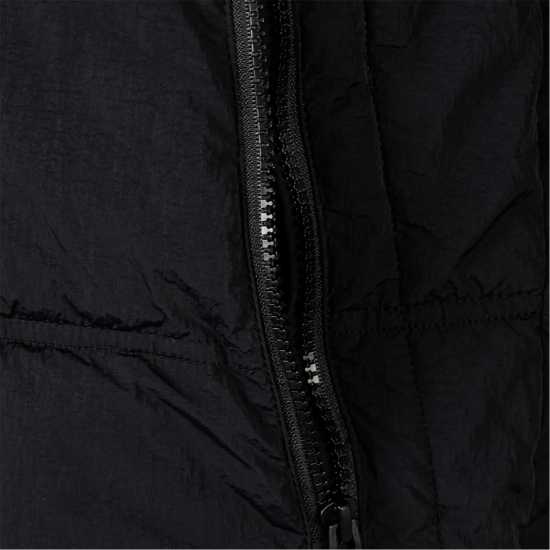 Ватирано Яке Boys Quilted Jacket With Hood And Zip Pockets Black  